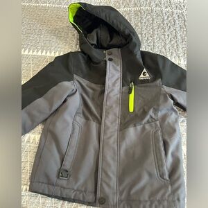 Gerry’s Boys Jacket - Black and Gray with Neon Accents, Size XS - 5/6